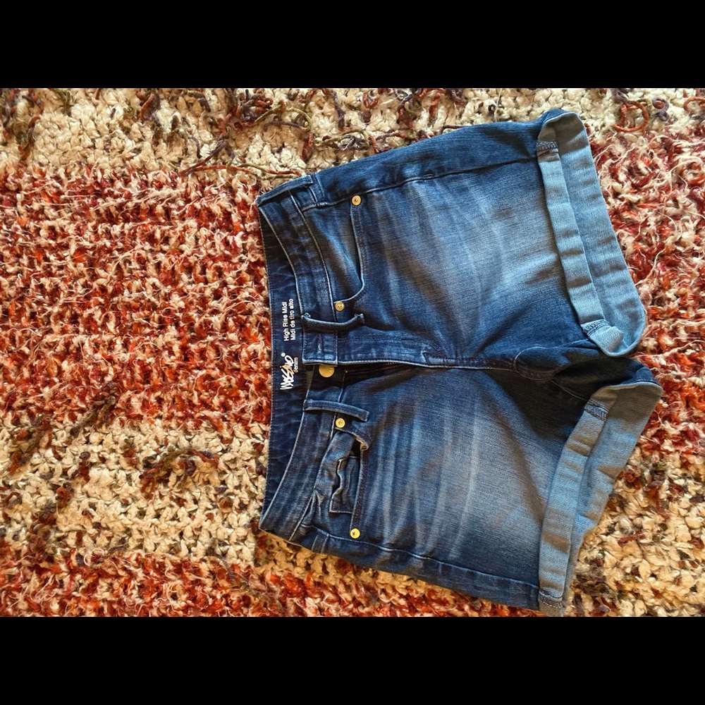 High Rise Jean Shorts